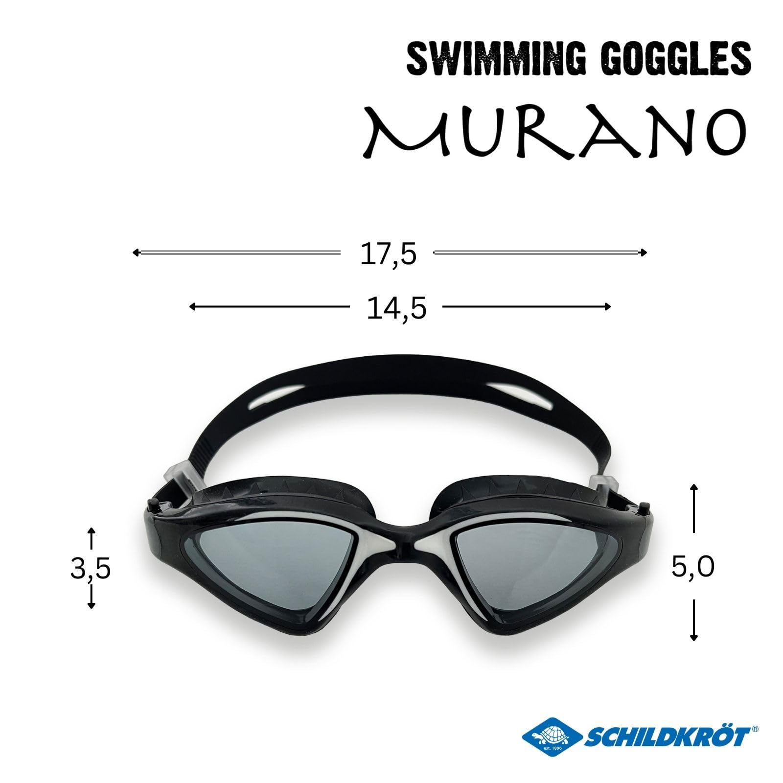 Schildkröt Murano Schwimmbrille Erwachsene UV Anti-Fog