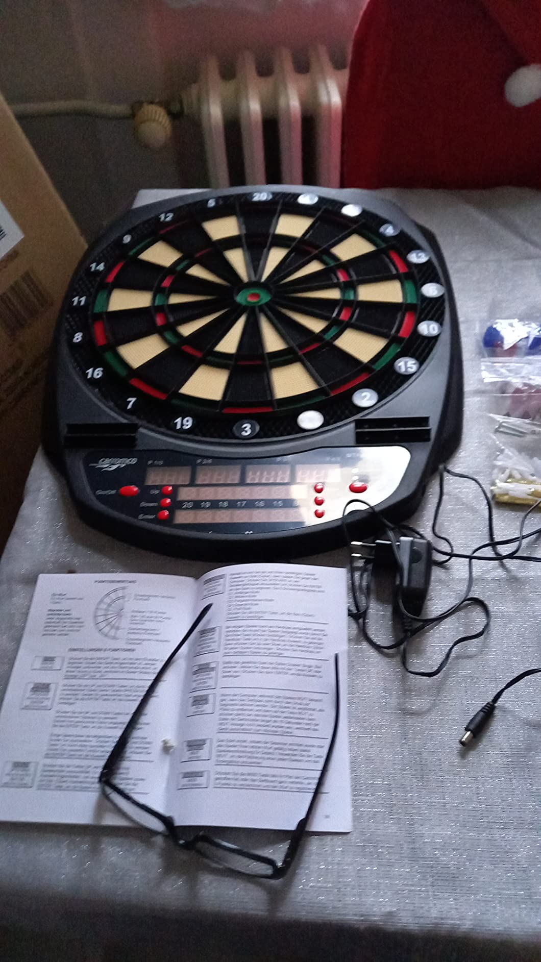 Carromco Striker-601 E-Dartscheibe 8 Spieler Cricket