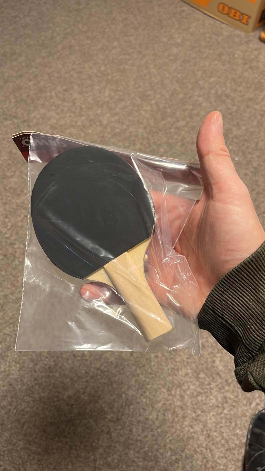 GEWO Player Mini Tischtennisschläger 15,5cm rot-schwarz