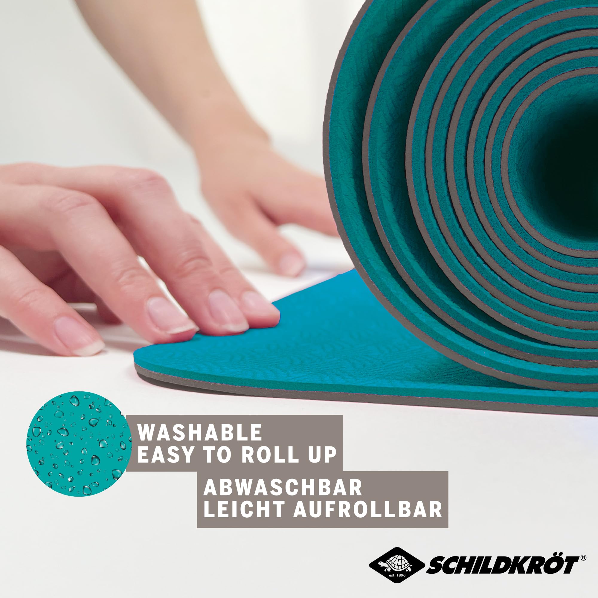 Schildkröt Outdoor Bicolor Yogamatte 4mm petrol anthrazit