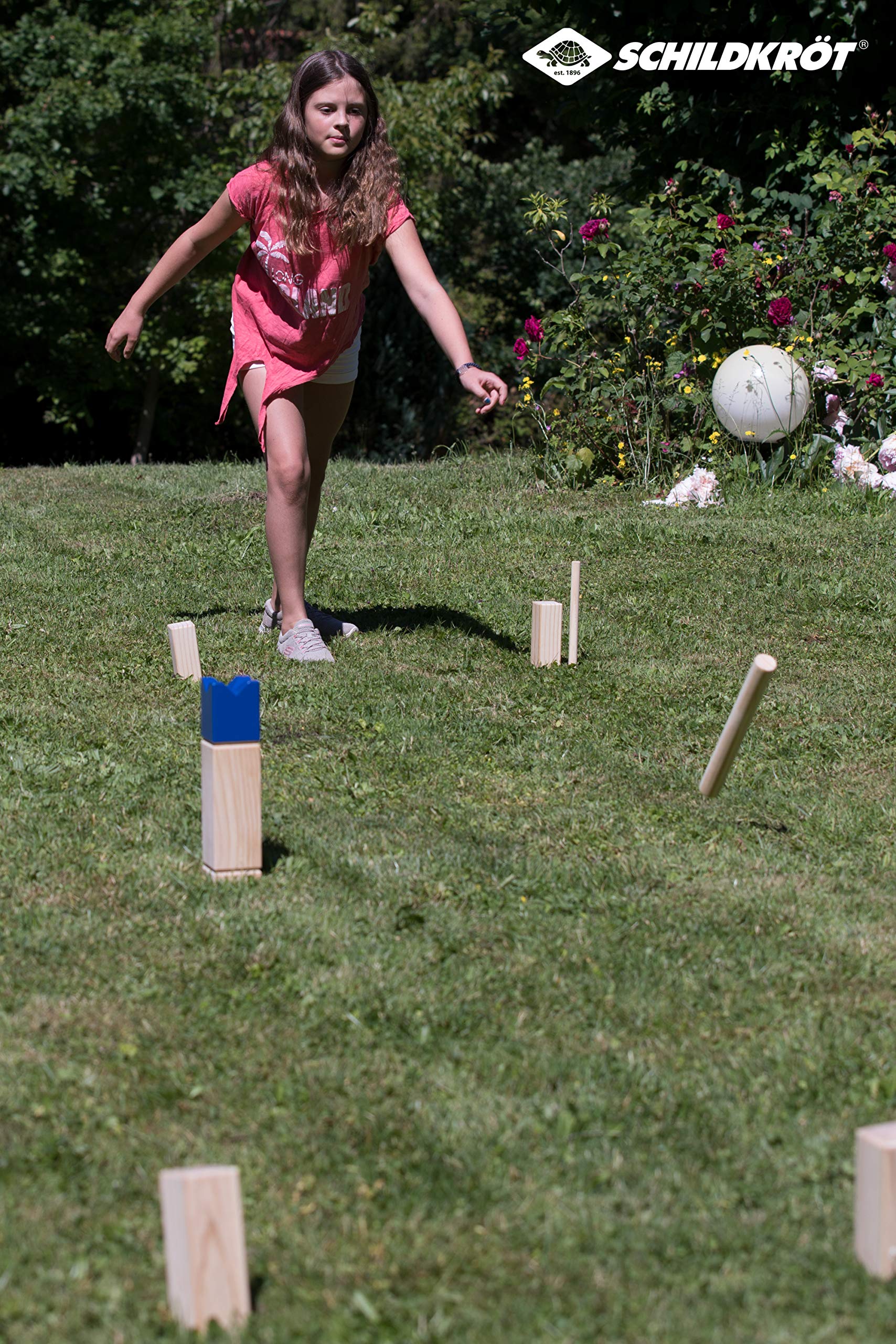 Schildkröt Outdoor Kubb Schwedenschach Holz FSC Set