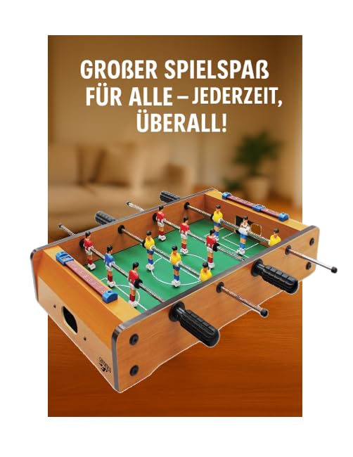 Carromco Kick-XM Mini Kickertisch Tischauflage Holz