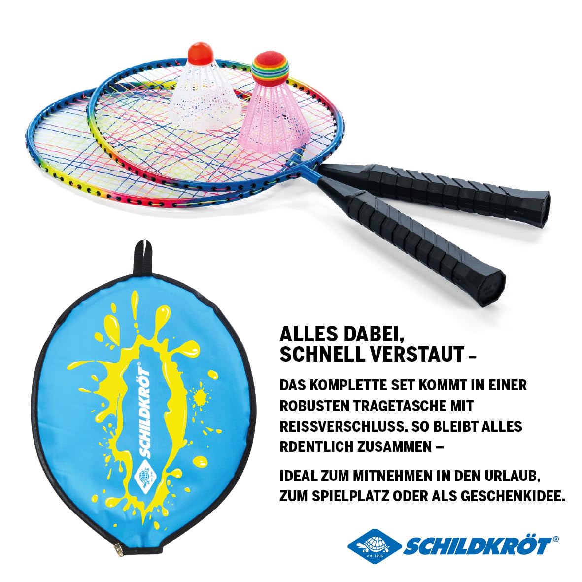Schildkröt Outdoor Junior Federball Set Kinder 45,5 cm Hülle