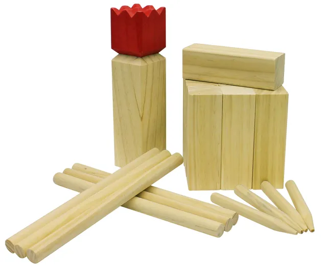 Carromco Kubb Odin-M Wikingerschach Kiefernholz mit Tasche