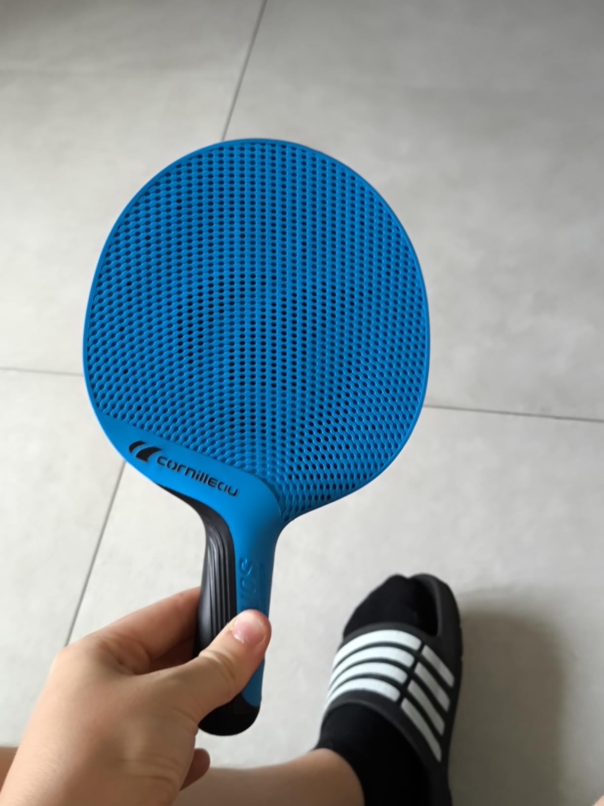 Cornilleau Softbat Eco Tischtennisschläger blau wetterfest