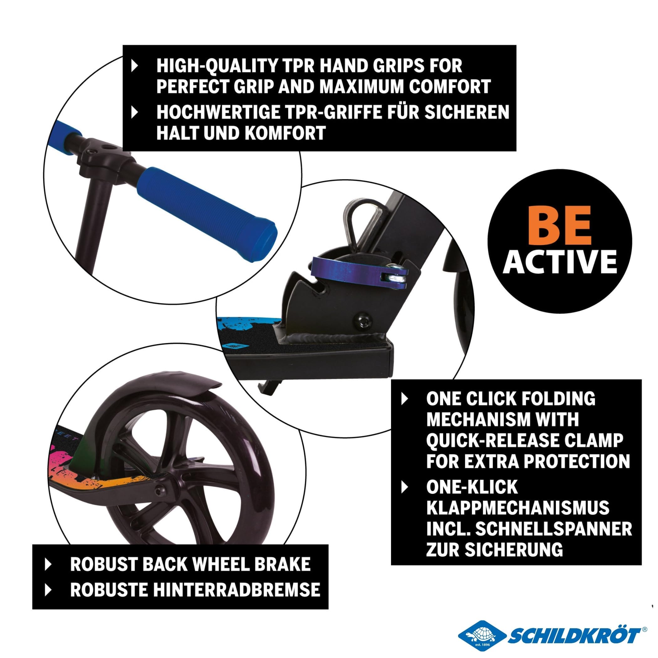 Schildkröt Street Artist 2.0 City Scooter 200mm blau
