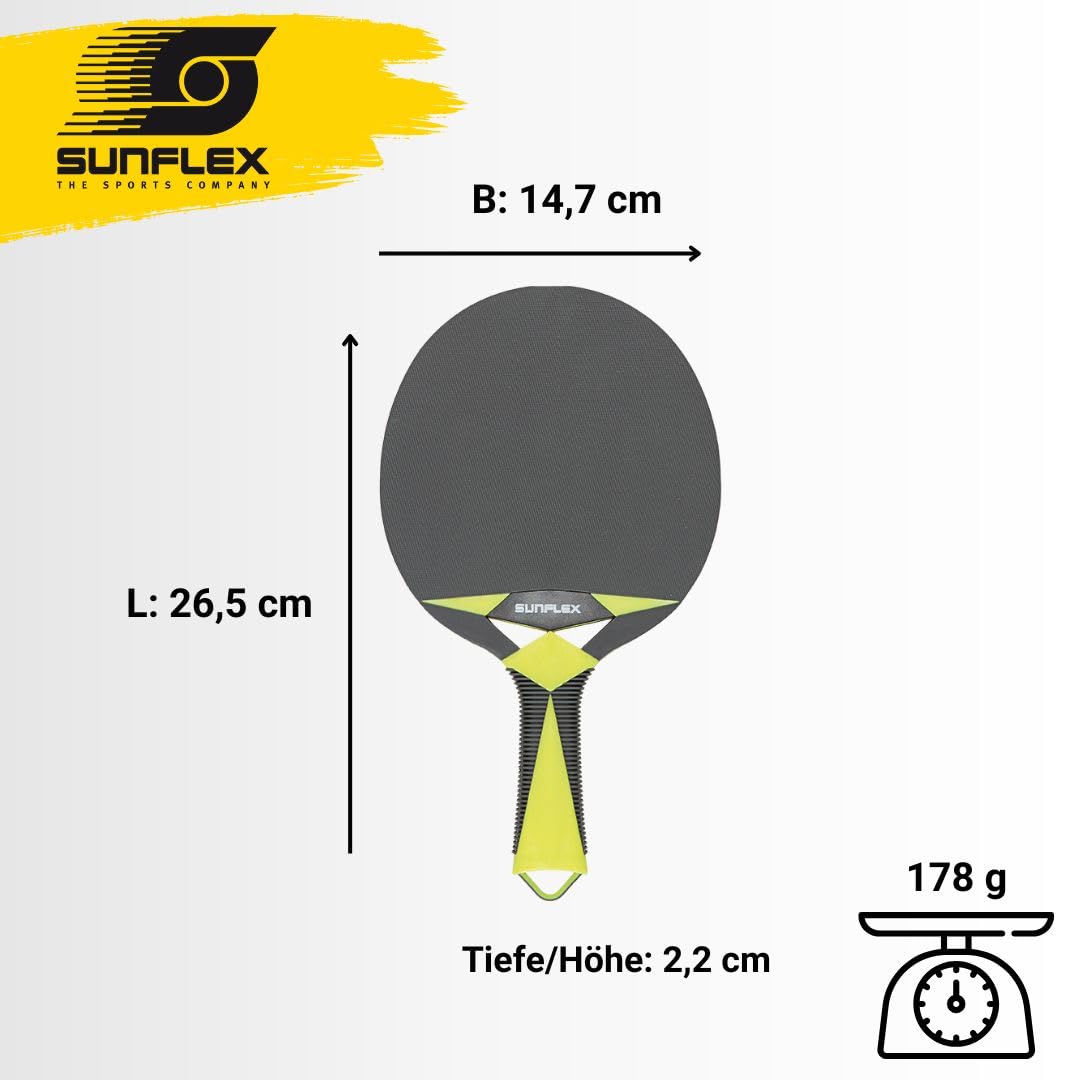 Sunflex Color Comp Zircon Outdoor-Tischtennisschläger wetterfest