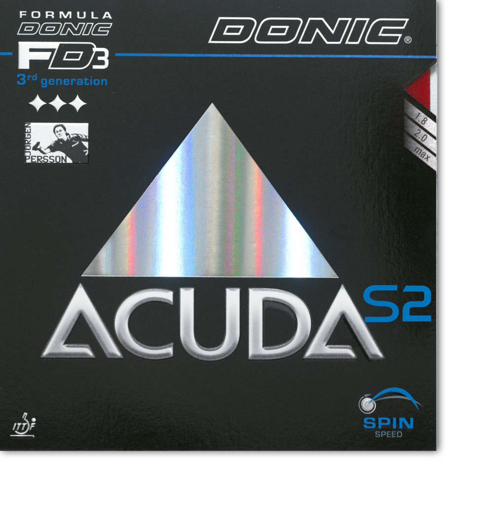 Donic Acuda S2 Belag mittelweich spinoptimiert schnell
