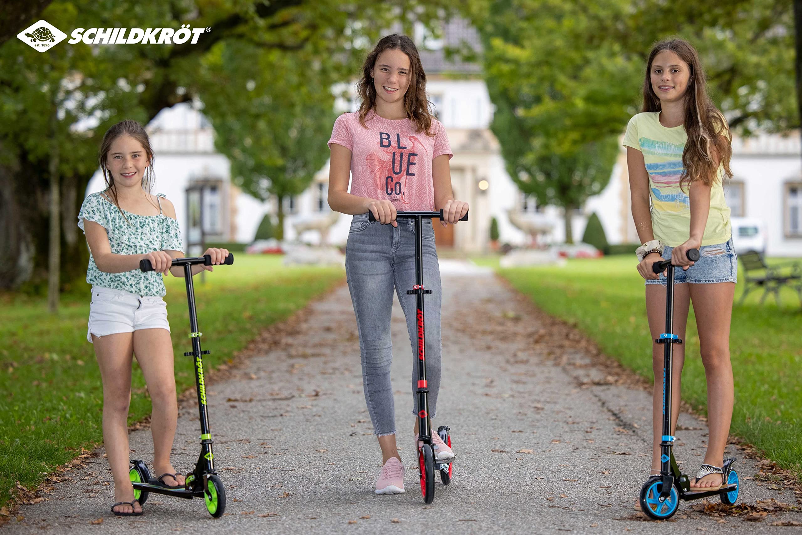 Schildkröt Road Catcher Scooter Graffiti 200mm Roller klappbar