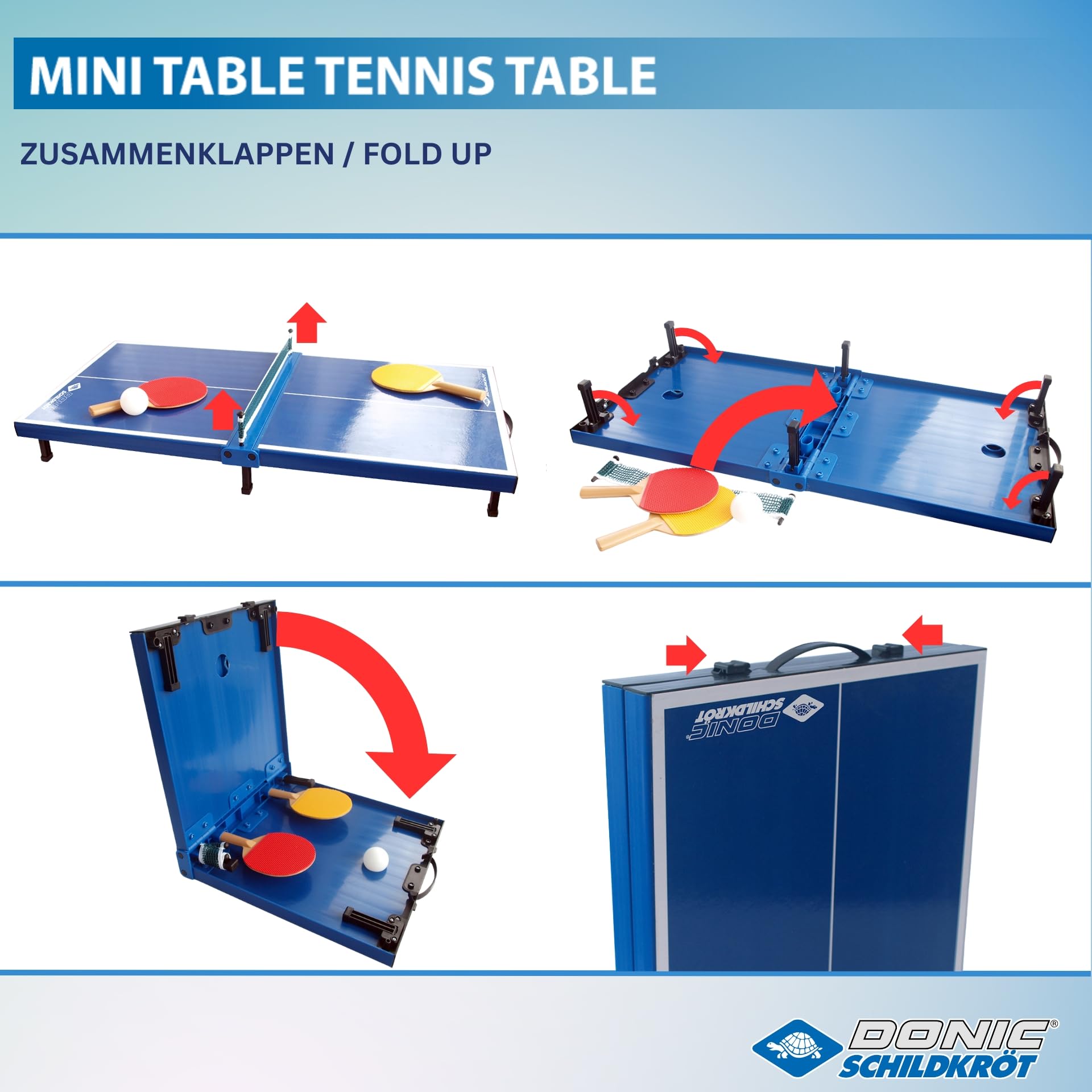 Schildkröt Outdoor Mini Tischtennis Set Koffer 68 cm