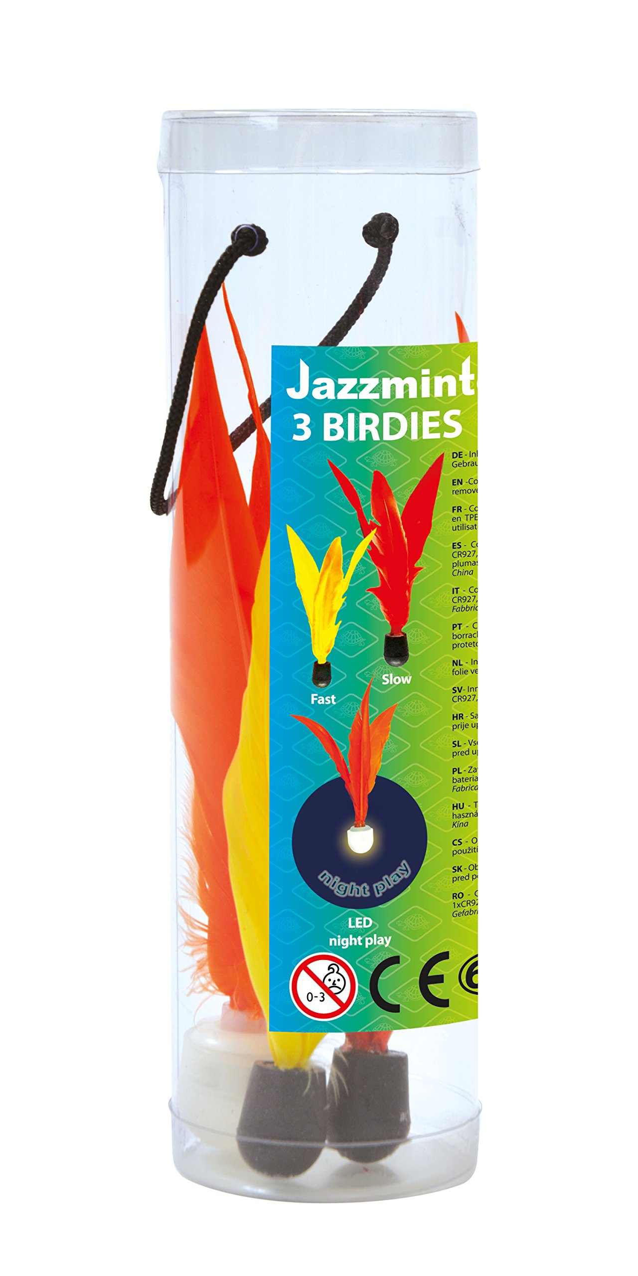 Schildkröt Jazzminton Birdies Ersatzbälle 3er mit LED