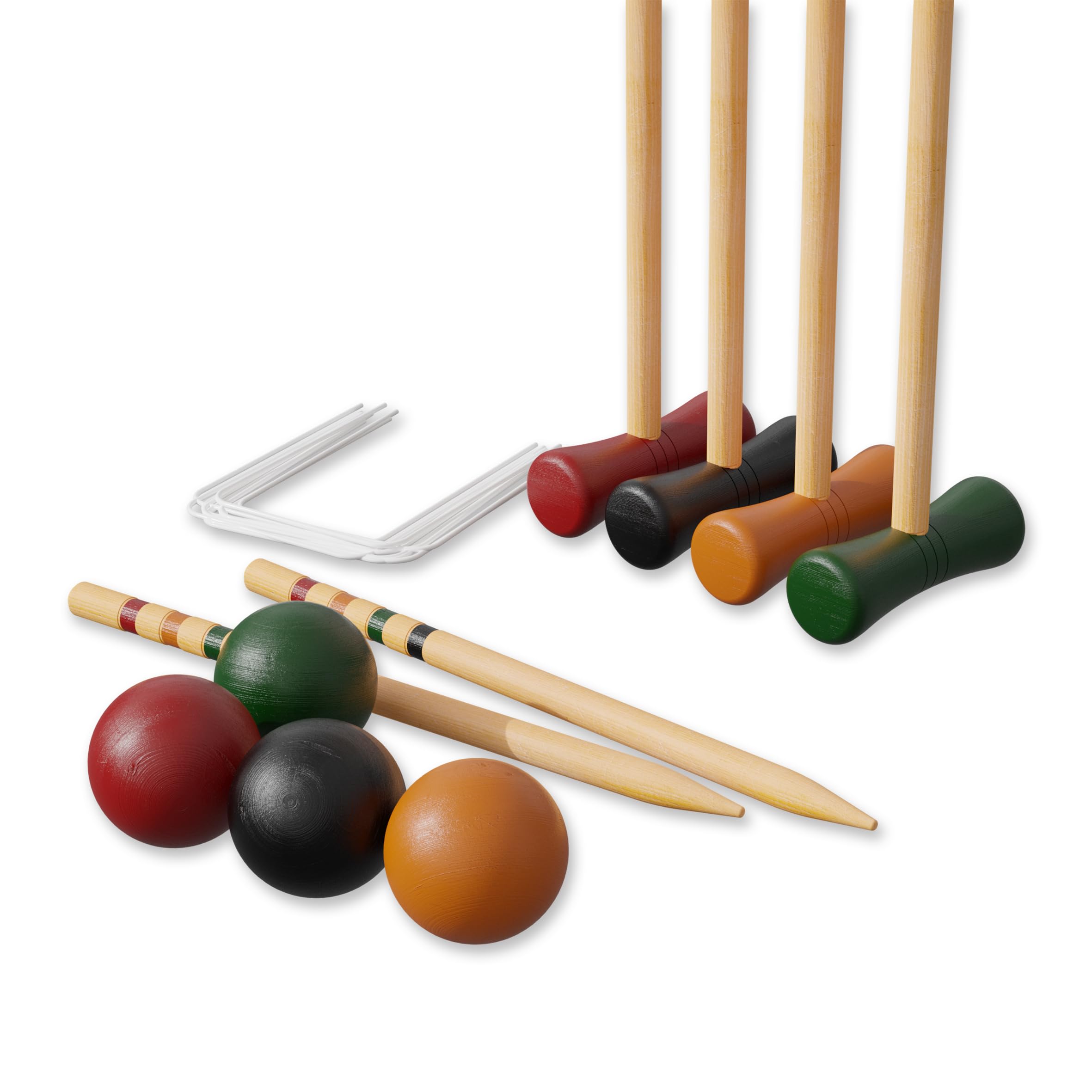 Carromco Basic-XM Krocket Set 4er Holz für 4 Spieler