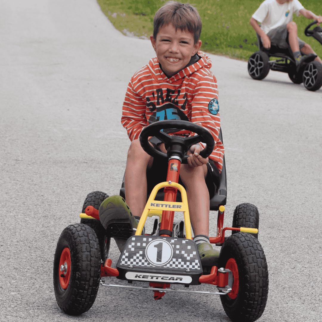 KETTLER Kettcar Retro Go-Kart rot Handbremse