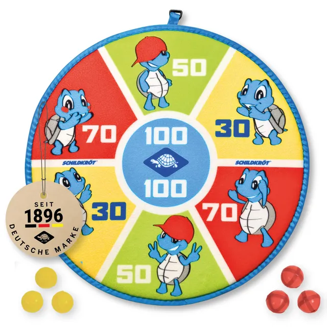 Schildkröt Outdoor Soft Dart Set Klett Dartscheibe 38 cm