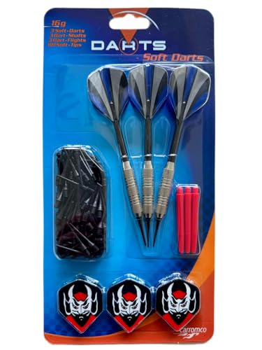 Carromco Darts Softdart Set L 3 Pfeile 16g + 50 Spitzen