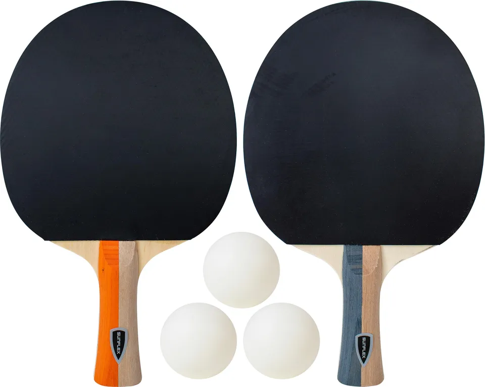 sunflex PRIME Pong Tischtennis-Set 2 Schläger 3 Bälle