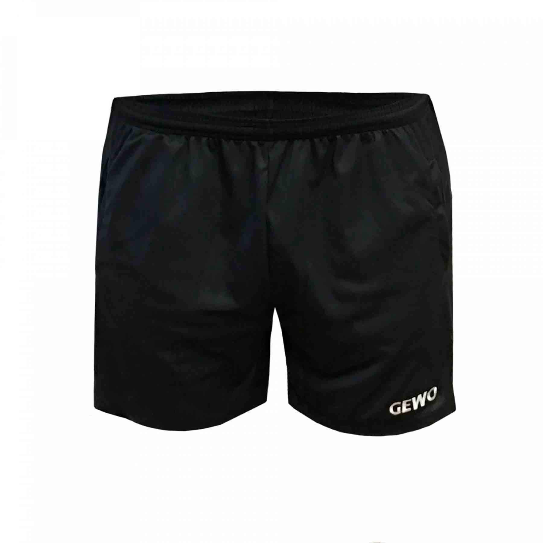 GEWO Lagon Shorts Tischtennishose Schwarz M Polyester