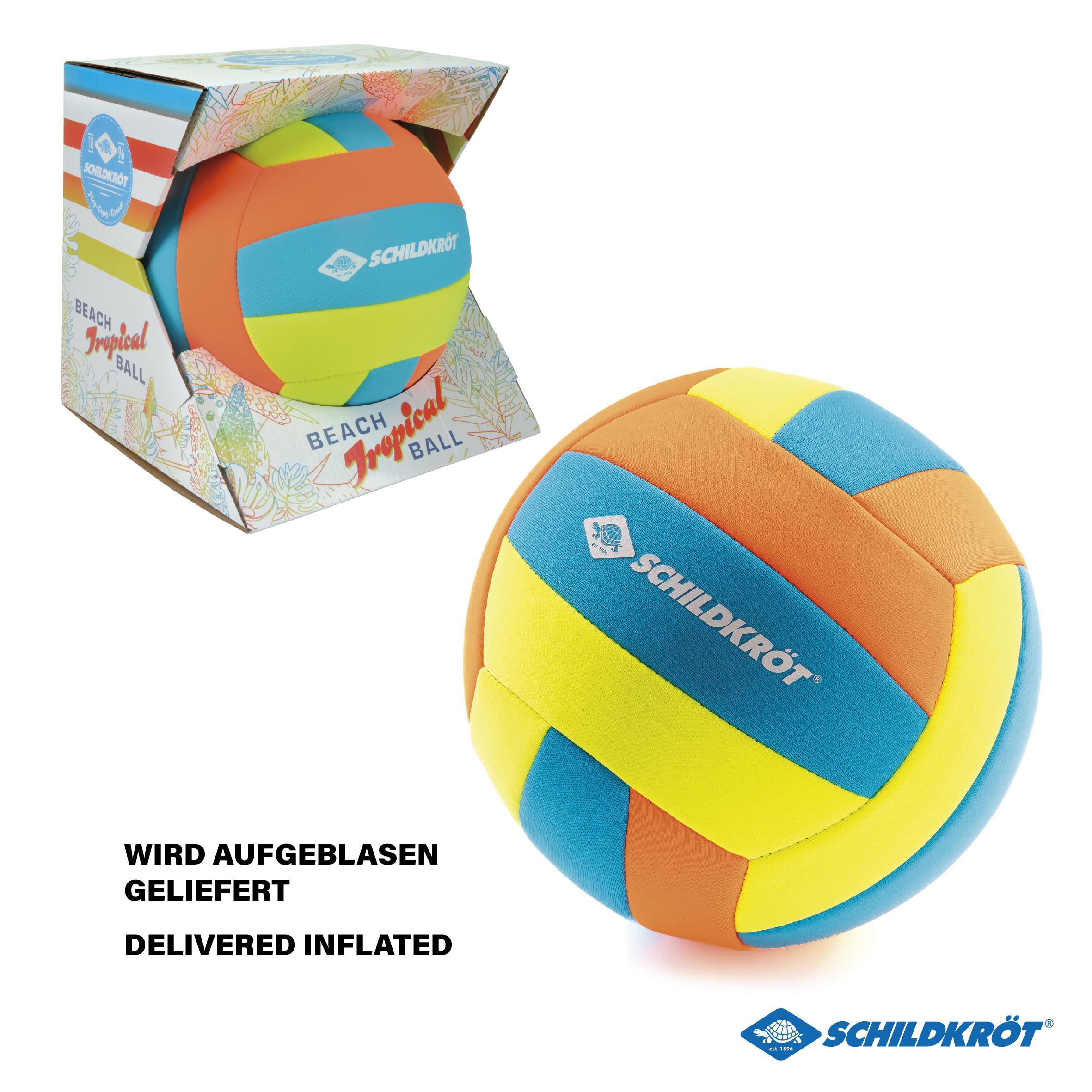 Schildkröt Outdoor Beachball Tropical Neopren 21 cm Gr. 5
