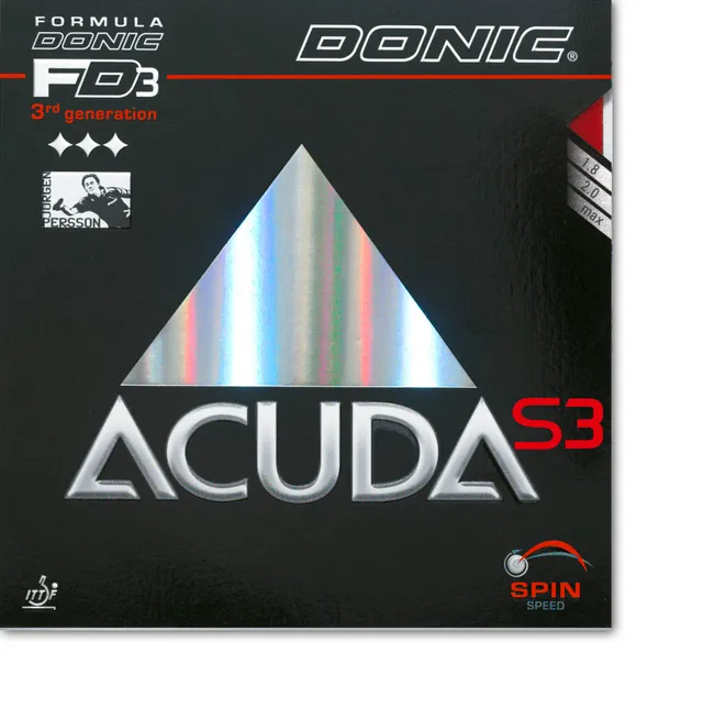 DONIC Acuda S3 Belag Soft Spin mit Sound