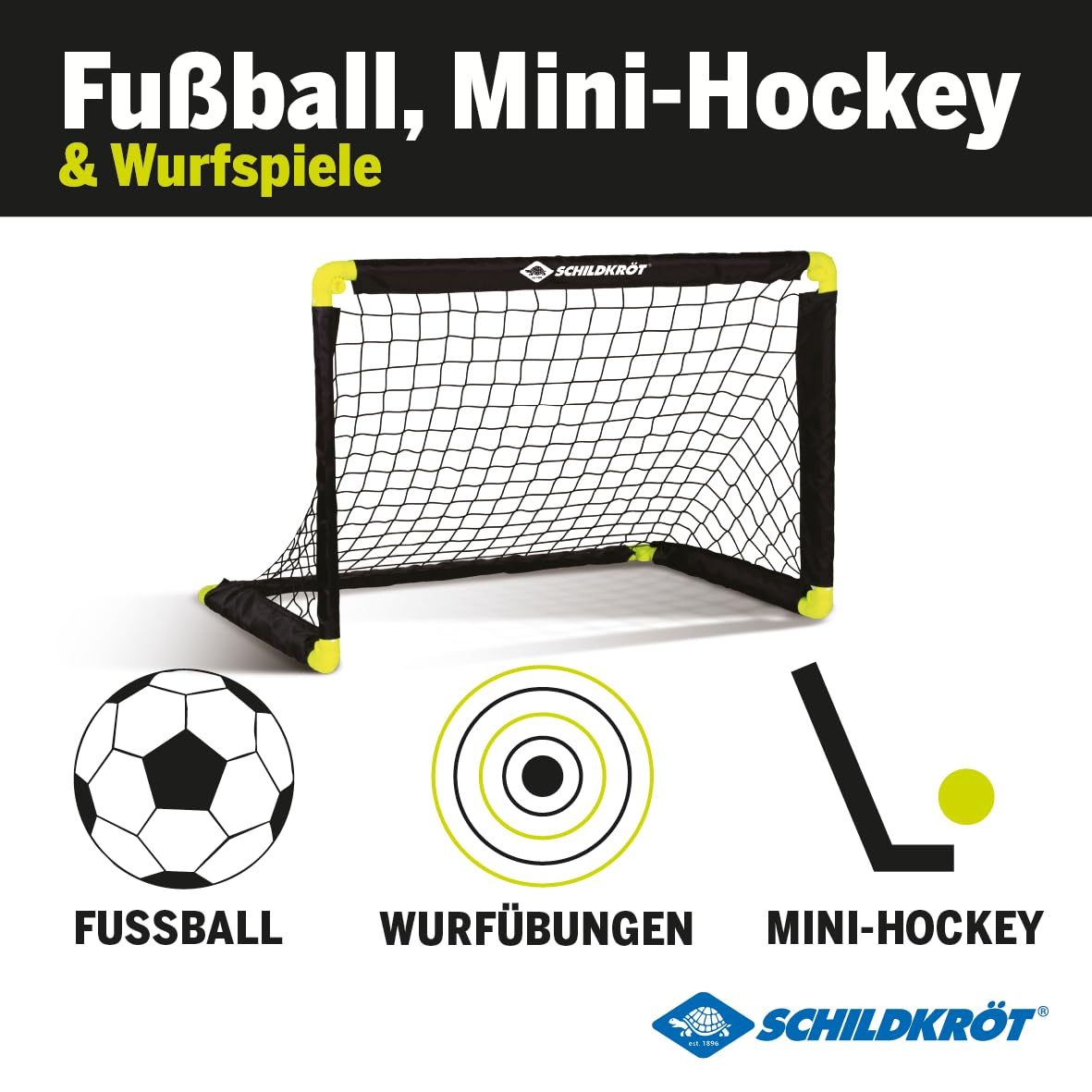 Schildkröt Outdoor Fußballtor klappbar 90 cm wetterfest mit Heringe
