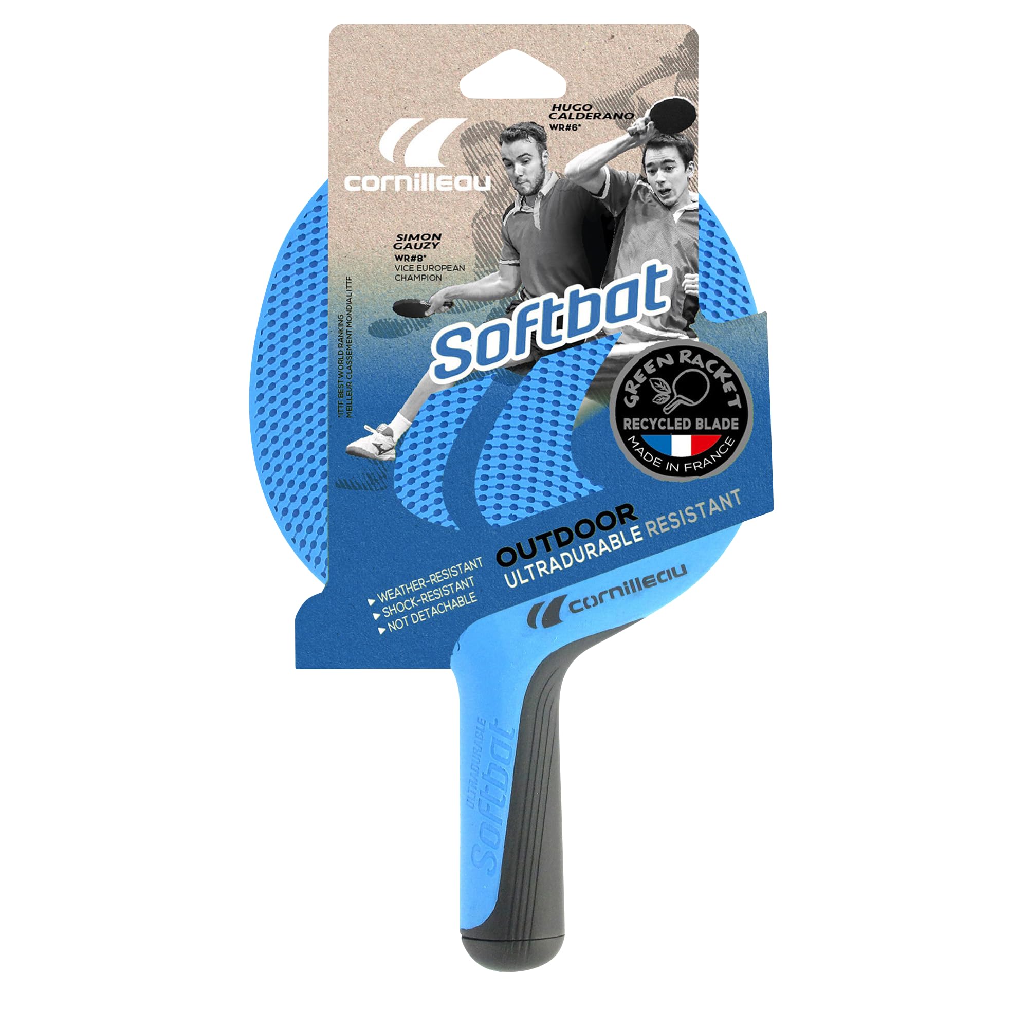Cornilleau Softbat Eco Tischtennisschläger blau wetterfest