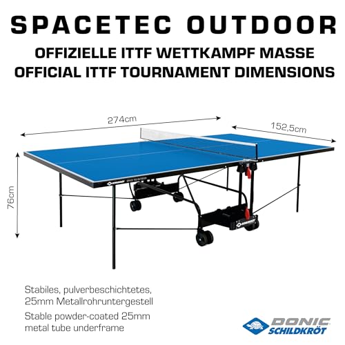 Schildkröt Space Tec Tischtennisplatte Outdoor – 4 mm Blau
