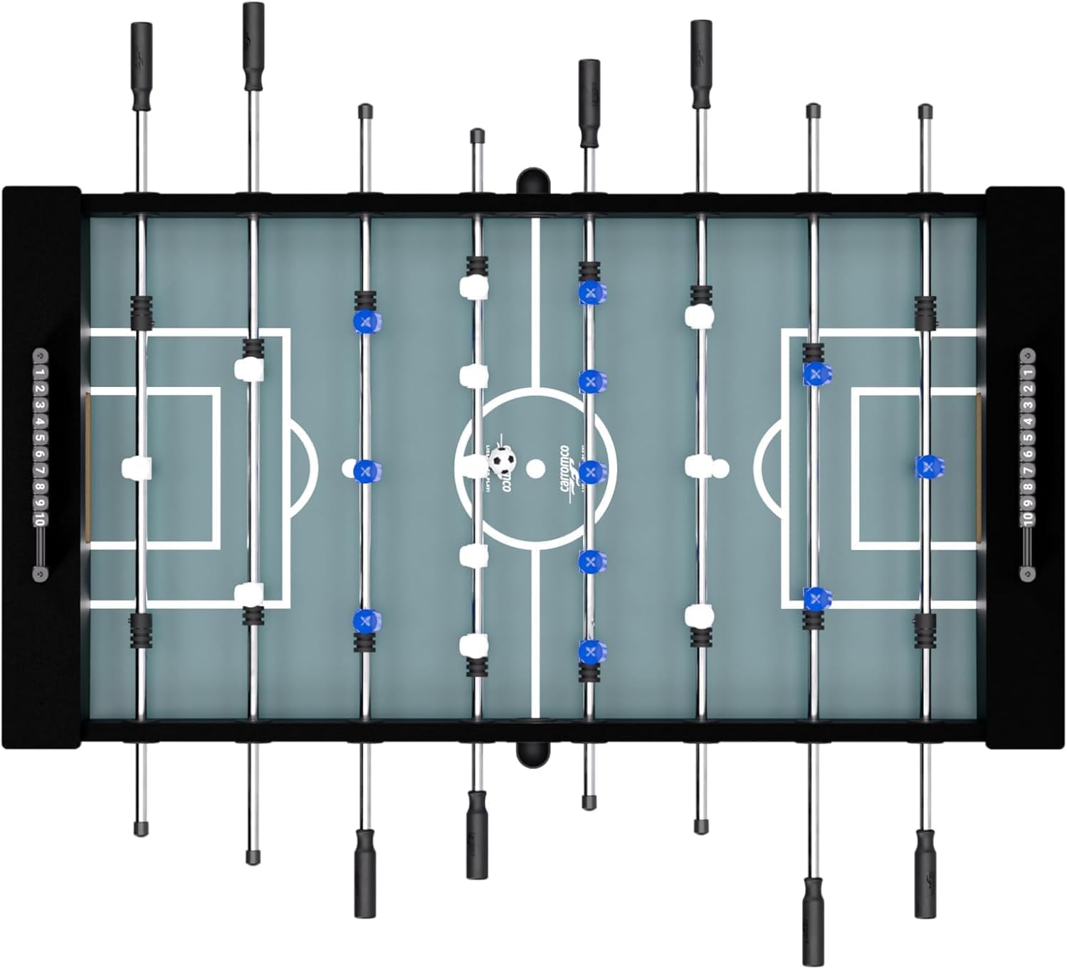 Carromco Stadium-XT Kickertisch blau Profi Turnierkicker
