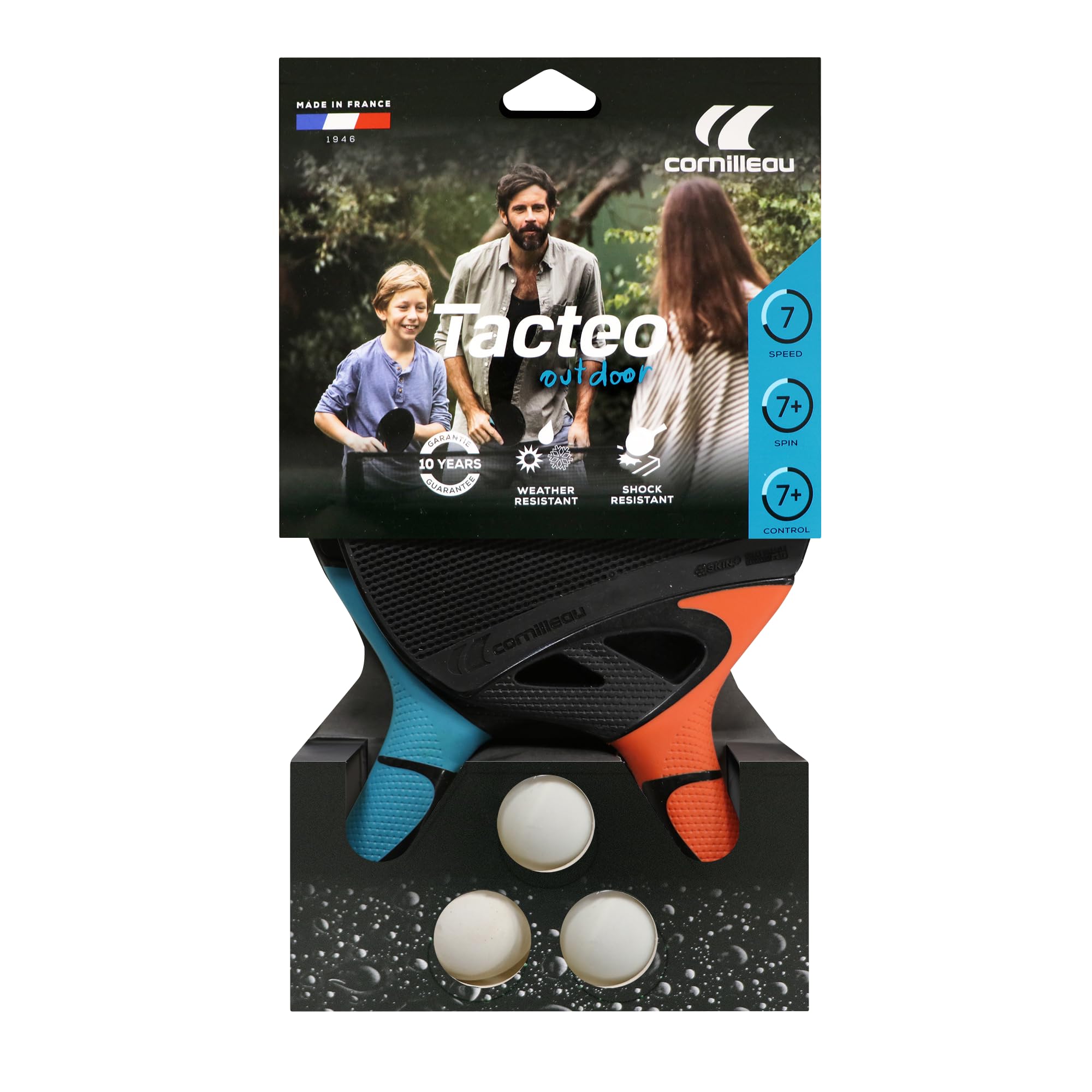 Cornilleau Tacteo Duo Tischtennisschläger Set 2+3 Outdoor