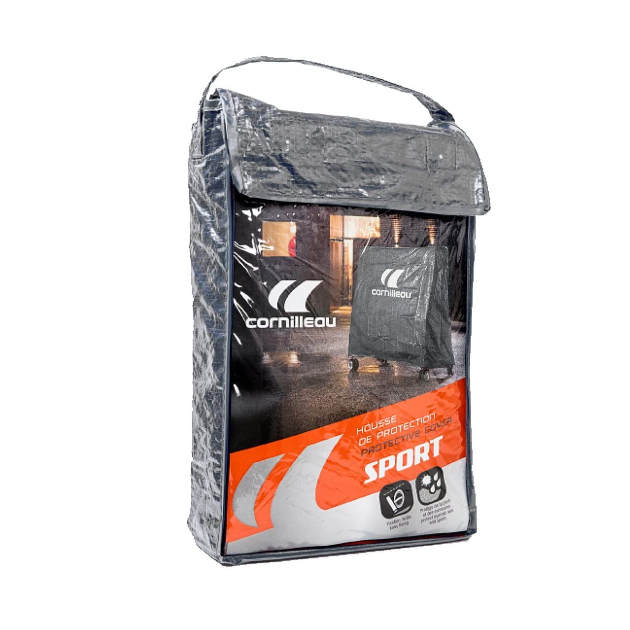 Cornilleau Tischtennistisch Abdeckhaube Grau wetterfest Outdoor