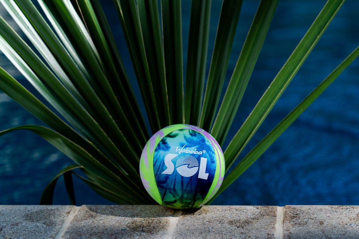 Sunflex Splash SOL Wasserball Grün Palmtrees 8 cm
