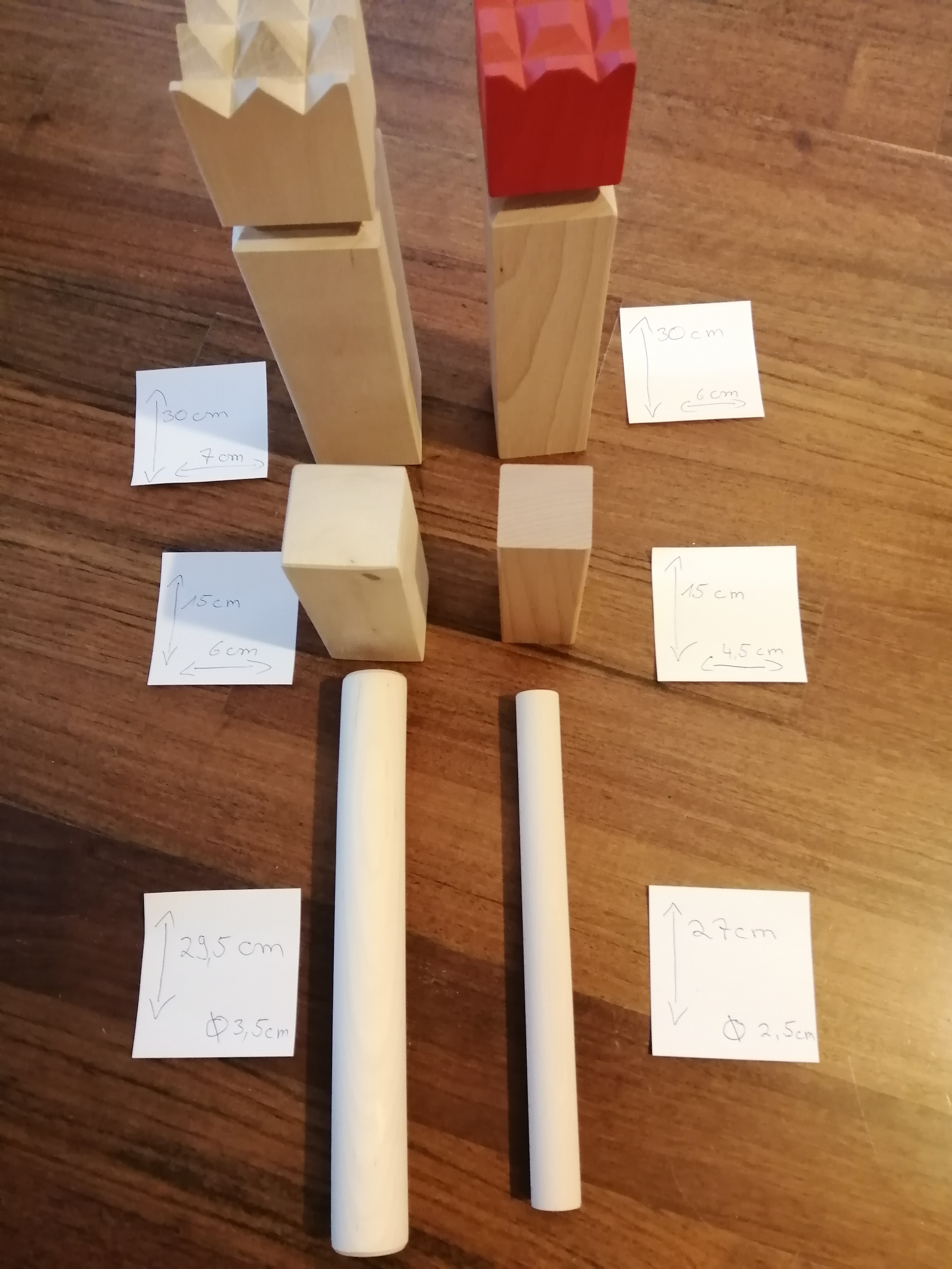 Carromco Kubb Wikingerschach Set Birkenholz mit Tasche