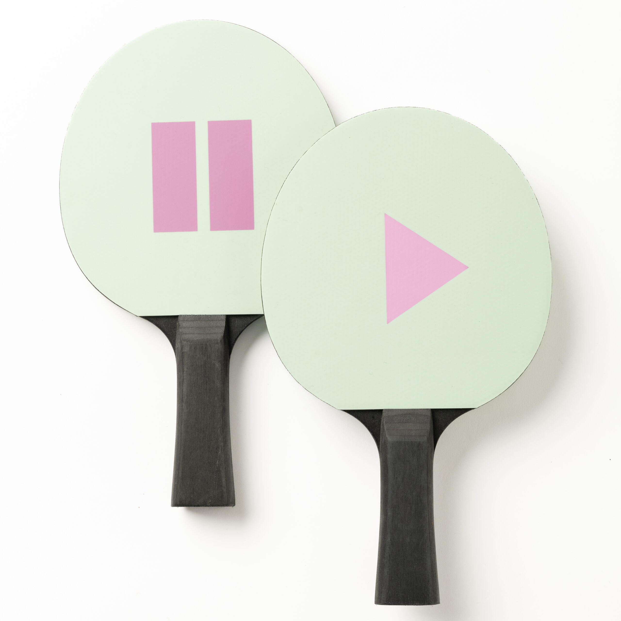 Mr. Tischtennis Play Pause Fertigschläger türkis-rosa
