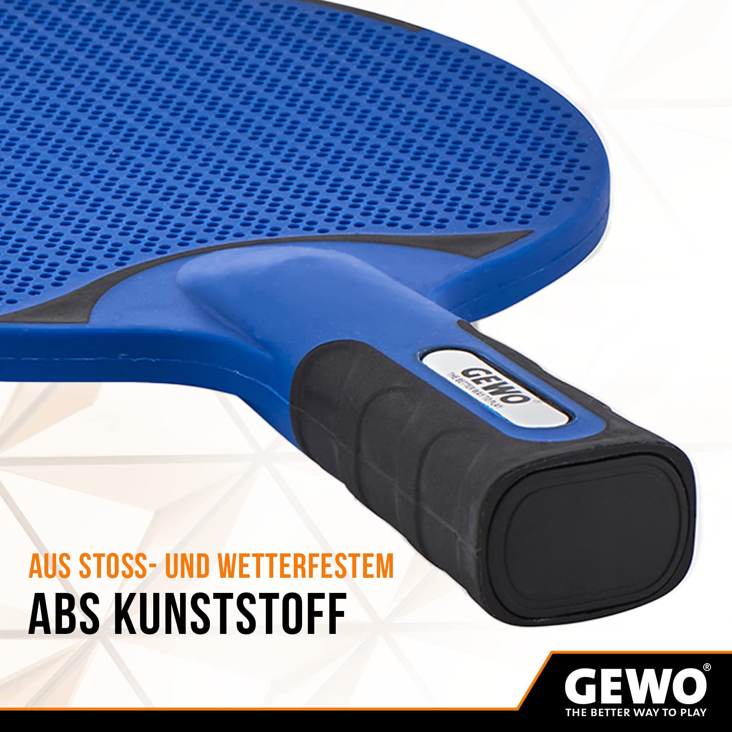 GEWO AWR Outdoor Tischtennisschläger blau wetterfest konkav
