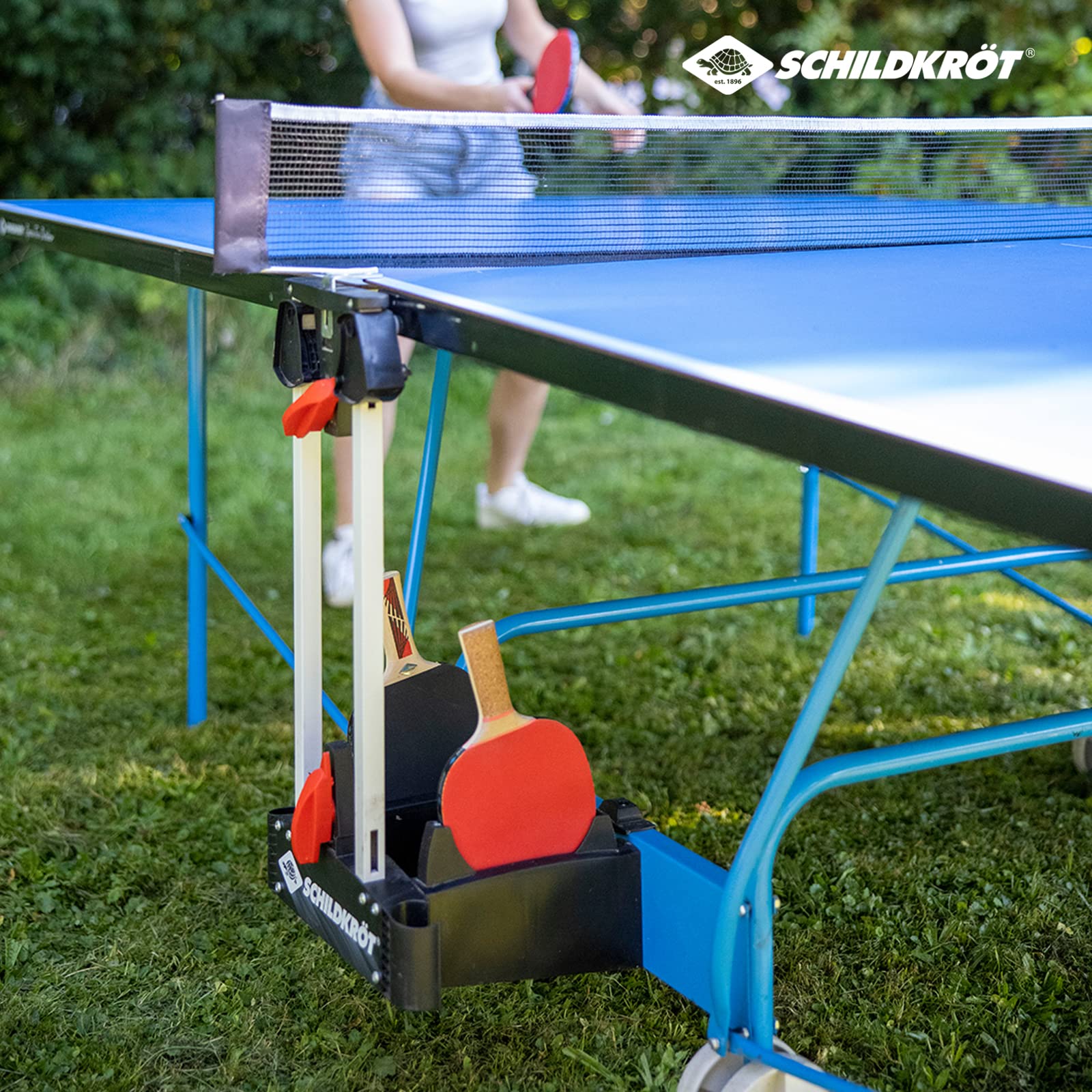 Schildkröt Space Tec Outdoor Tischtennisplatte blau klappbar