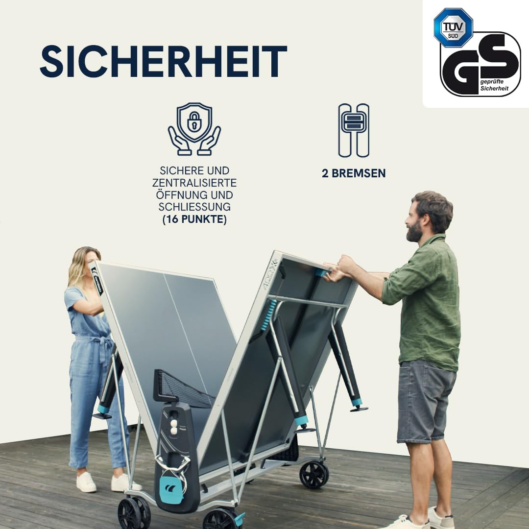 Cornilleau 400X Tischtennisplatte Outdoor Blau klappbar