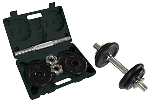 Schildkröt Outdoor Kurz-Hantelset 10kg Koffer Schwarz