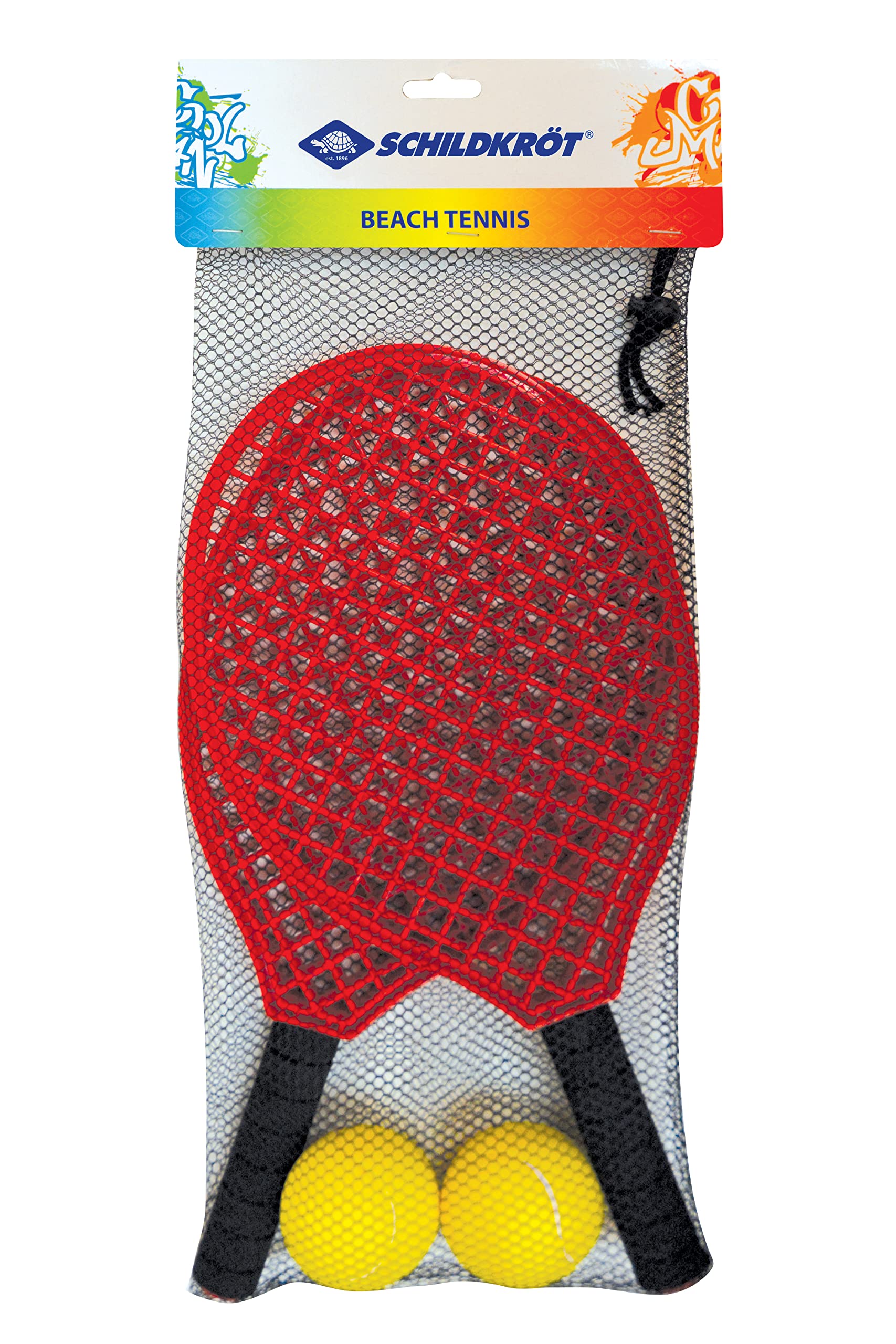 Schildkröt Outdoor Beachtennis Set Schläger Softbälle Netz