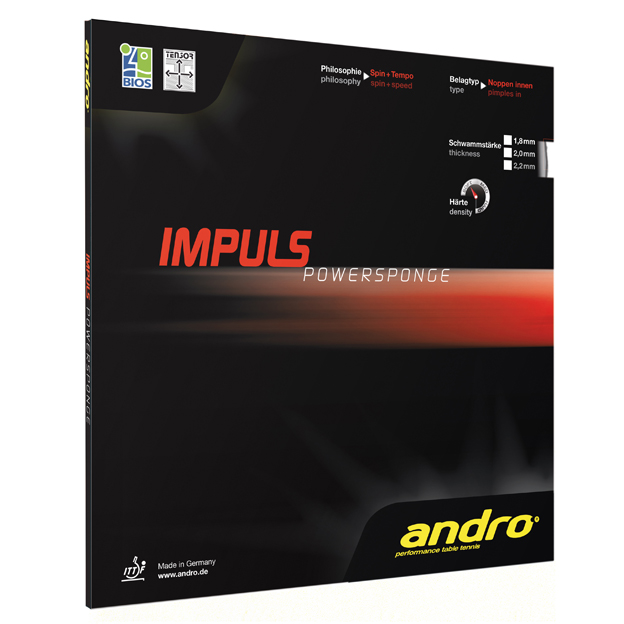 Andro Impuls Powersponge Tischtennisbelag Tensor weich