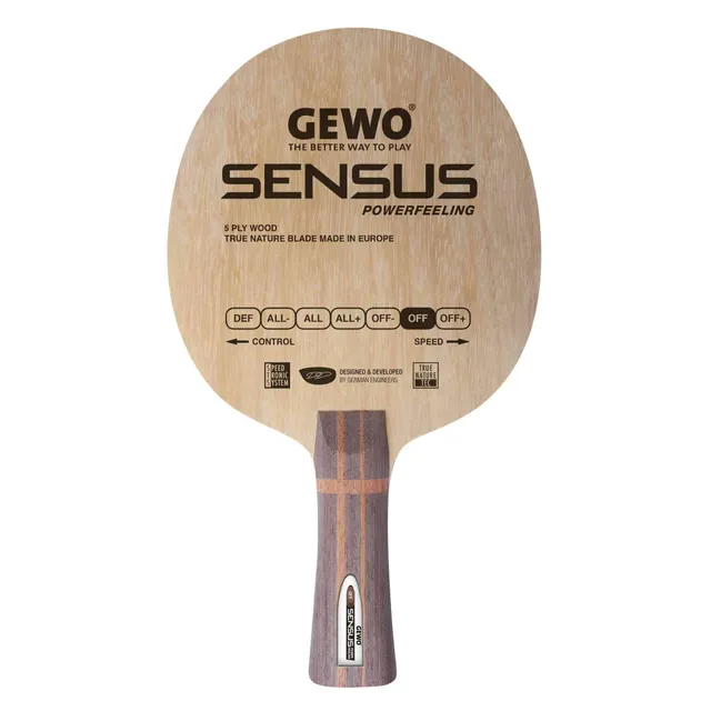 GEWO Sensus Powerfeeling Tischtennisholz Off 5-lagig 90g