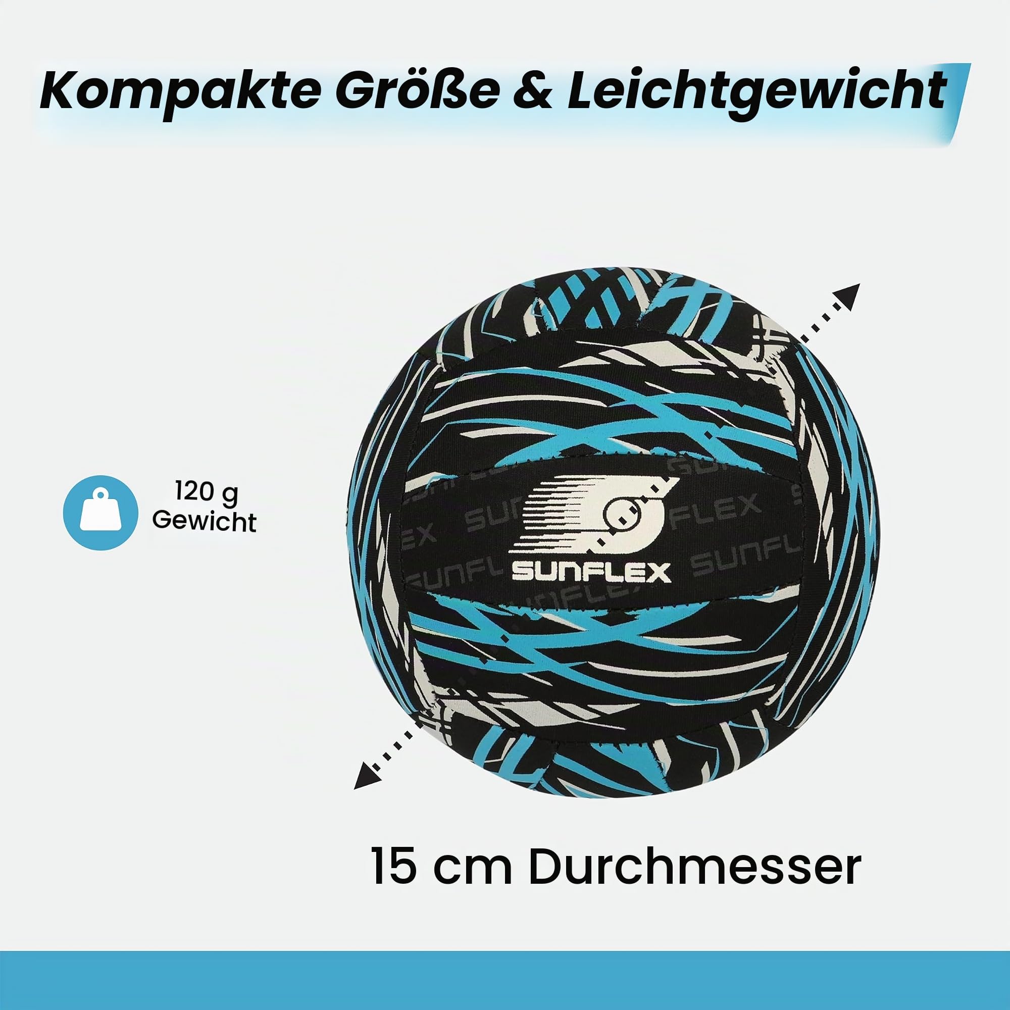 Sunflex Action Pro Funball Größe 3 Volleyball blau