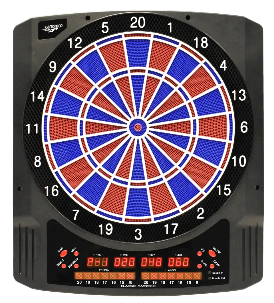 Carromco Classic Master II E-Dartboard 8 Spieler