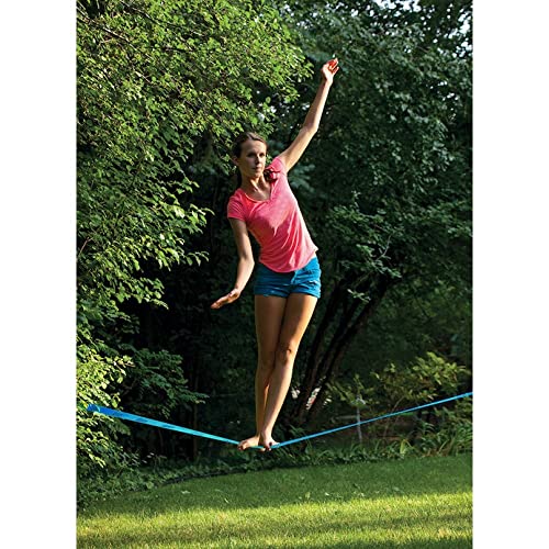 Slackers Classic Slackline 15 m blau Set mit Teaching Line
