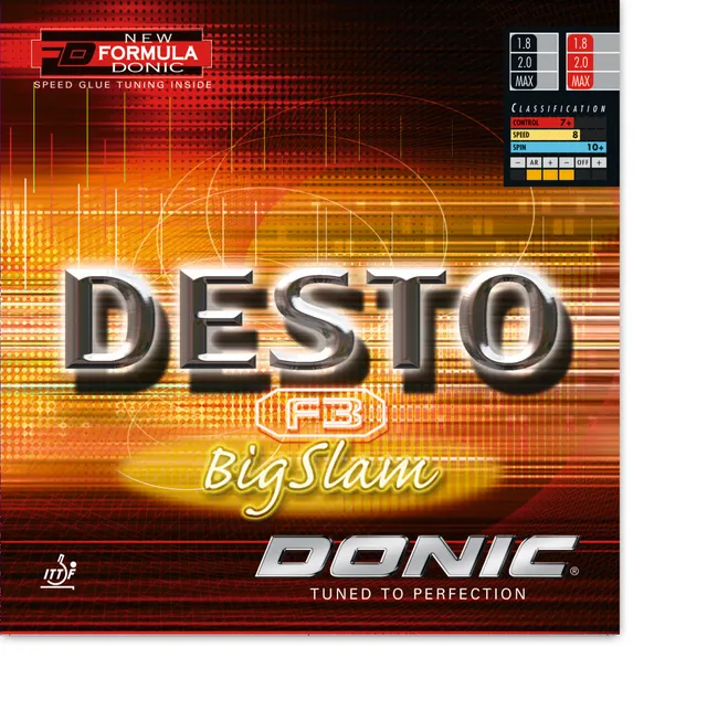 DONIC Desto F3 BigSlam Tischtennisbelag weich Sound