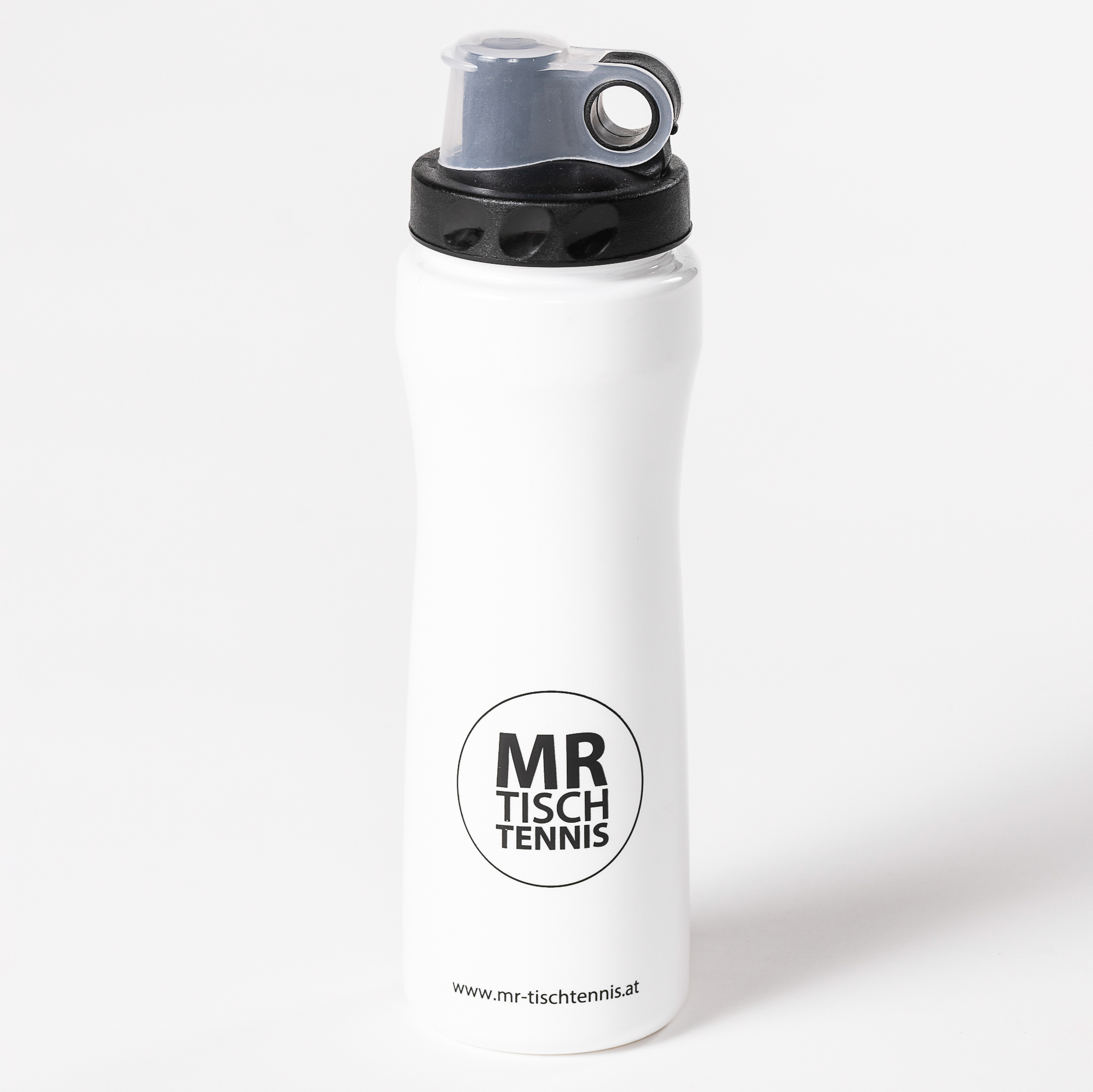 Mr. Tischtennis Trinkflasche weiß 700 ml Sportflasche