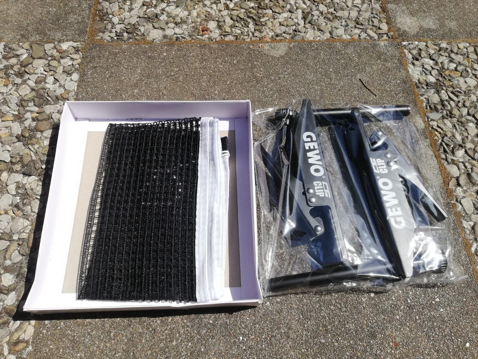 Gewo CS Clip Tischtennisnetz 152,5cm schwarz Metall höhenverstellbar