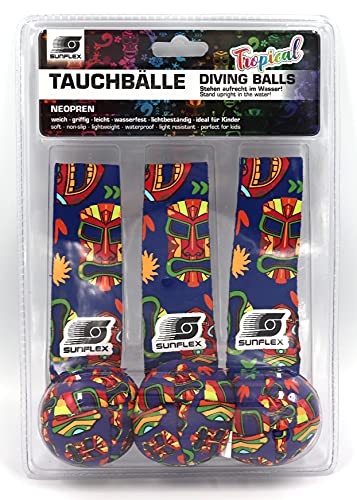 Sunflex Action Pro Tauchbälle Tropical Tiki 3 Stück
