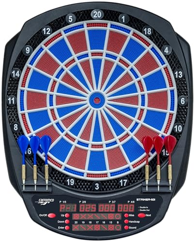 Carromco Striker-601 E-Dartscheibe 8 Spieler 36 Spiele