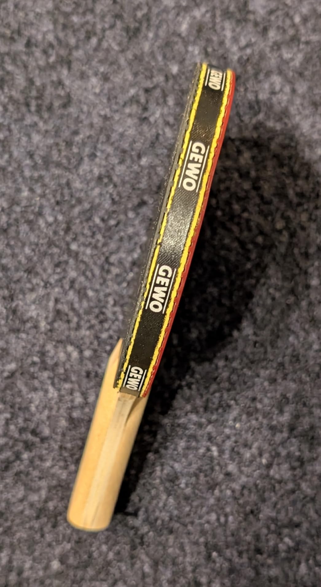 GEWO Player Mini Tischtennisschläger 15,5cm rot-schwarz