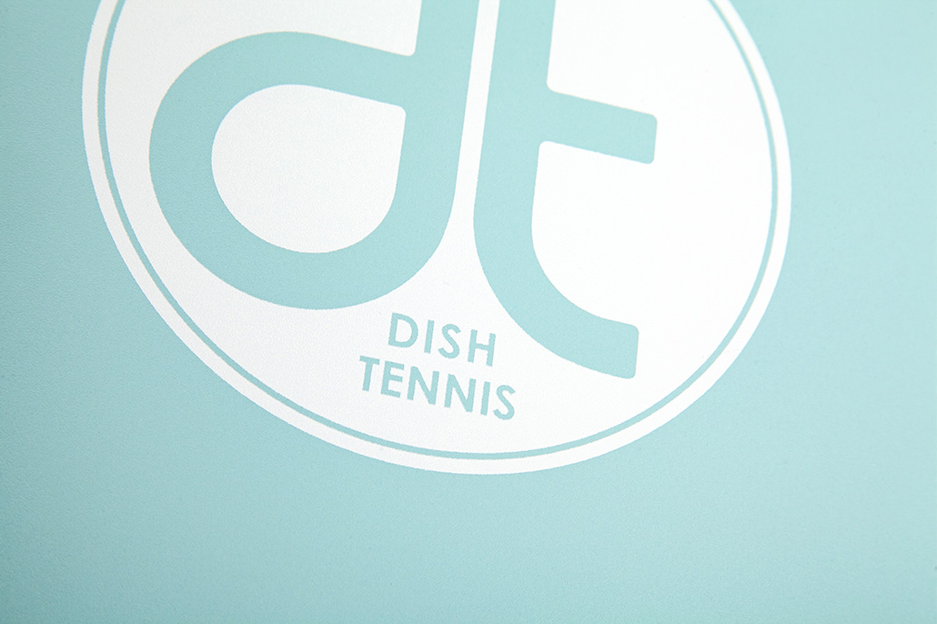 DISH TENNIS Farbige Tische Gletschereis Tischtennistisch weiß