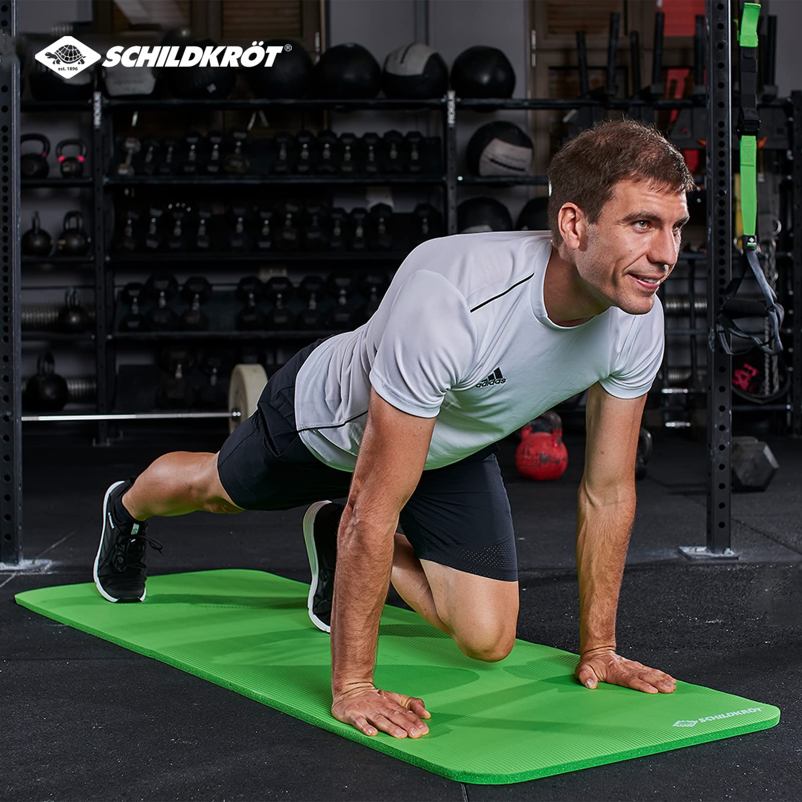 Schildkröt Outdoor Fitnessmatte 15 mm grün 183 cm